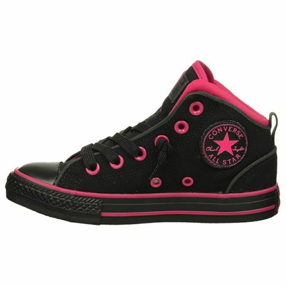 Converse Other - Black and pink Converse high tops